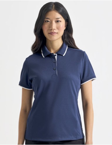 PRE-PR619-Womens Contrast Coolchecker® Polo
